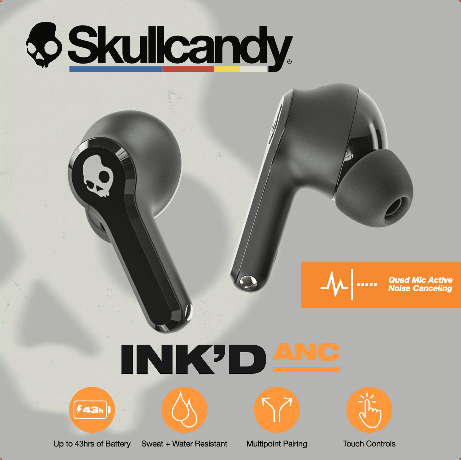 Skullcandy INKD® ANC Wireless Earbuds 12
