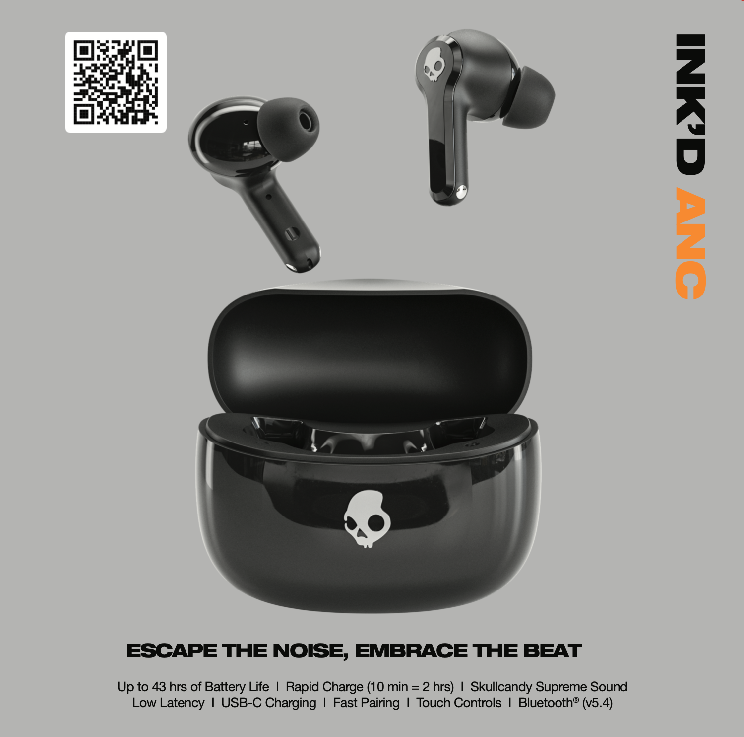 Skullcandy INKD® ANC Wireless Earbuds 13